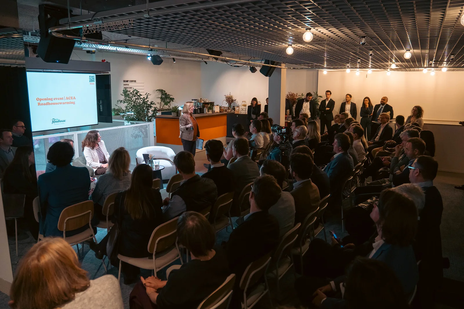 The audience seated for the opening session